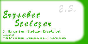 erzsebet stelczer business card